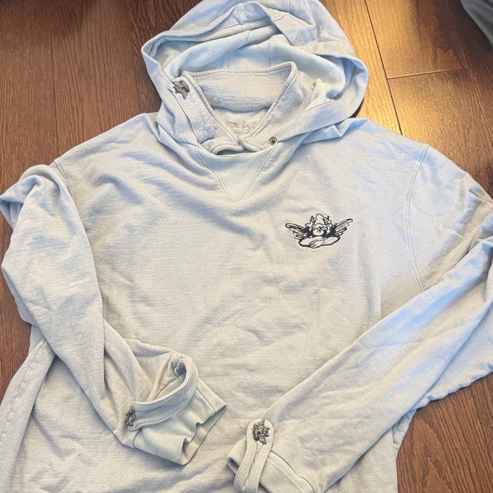 BOYS LIE Light Gray Hooded Sweater